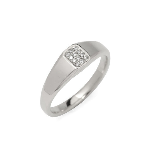 OCTAGON PAVES RING SLIM