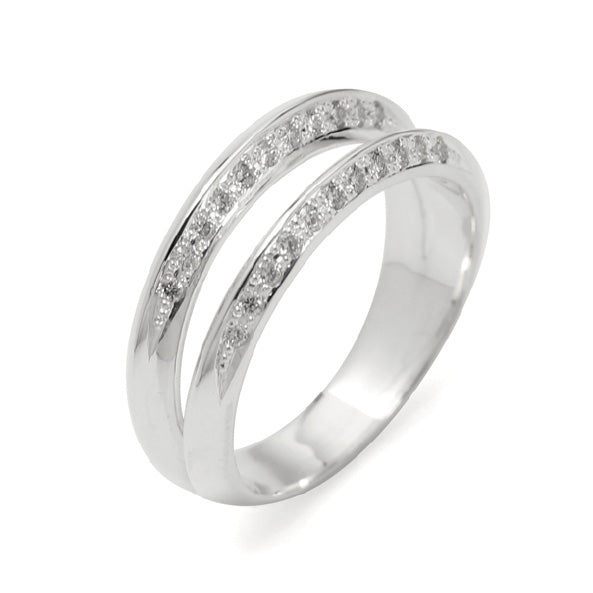 TRIANGLE RING with DIAMOND