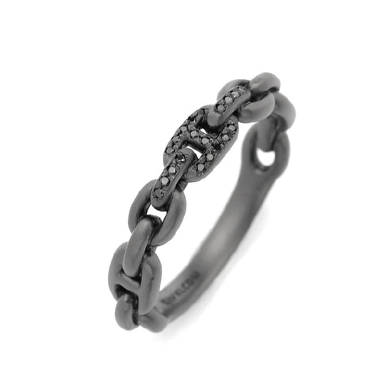 ANCHOR RING with DIAMOND