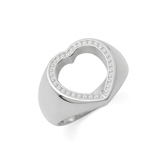 HOLLOW HEART RING