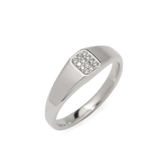 OCTAGON PAVES RING SLIM