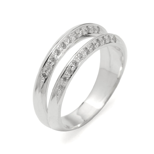 TRIANGLE RING with DIAMOND