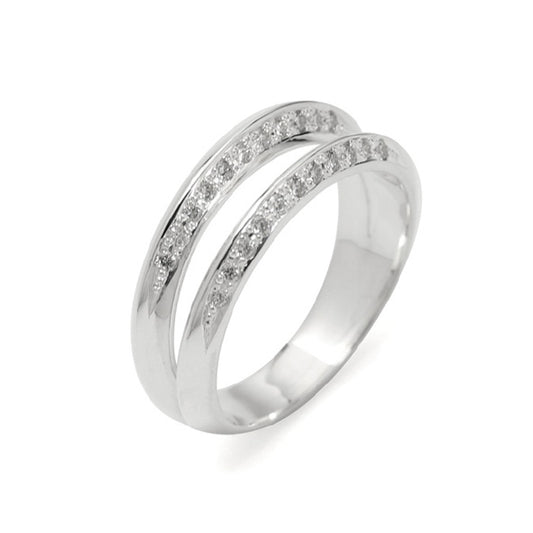 TRIANGLE RING with DIAMOND